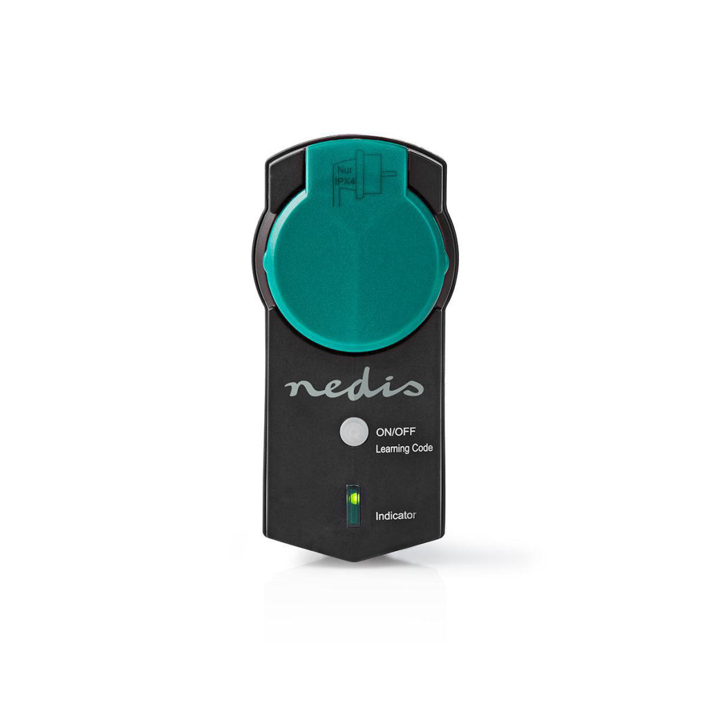 Nedis RFPOM120FBK RF Smart Plug für den Außenbereich, IP44, Ein/Aus-Funktion, RF Mesh Range Extender, Schuko Typ F, 3680 W