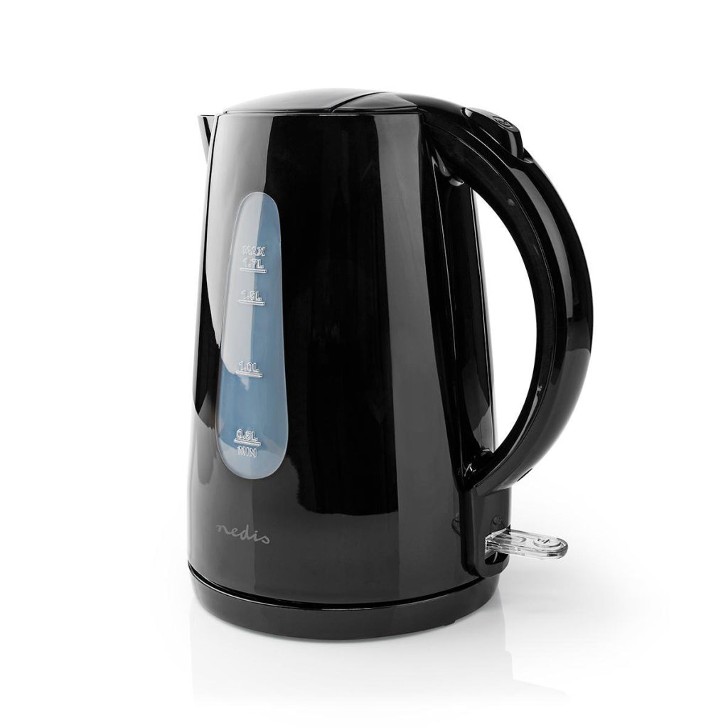 Nedis waterkoker | 1.7 l | kunststof | zwart | 360 graden draaibaar | 1 stuks - kawk130ebk kawk130ebk
