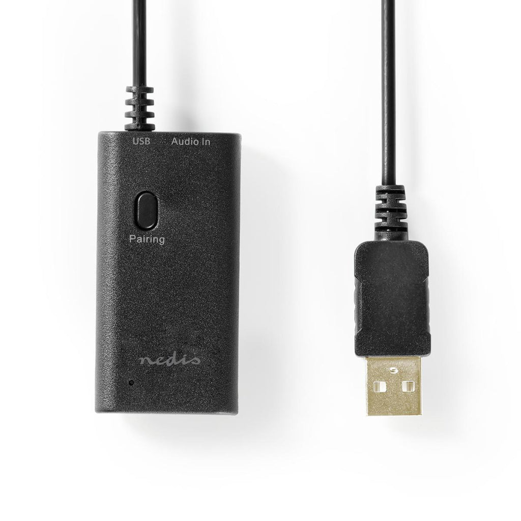 Nedis bluetooth®-zender | 1x aux 1x usb | sbc | zwart | 1 stuks - bttr050bk bttr050bk