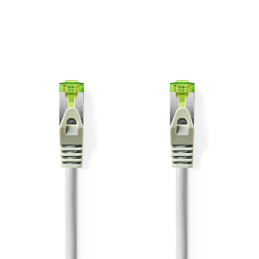 Nedis CCBW85420GY05 CAT7 KABEL S FTP RJ45 MALER RJ45 MÄNNLICH 0,5 M RUND LSZH GRAUSE BAUCH