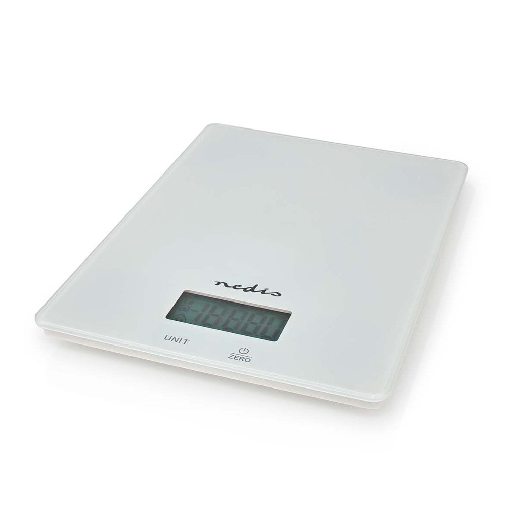 Nedis kasc610wt digitales Küchengerät aus Glas und Kunststoff, weiß