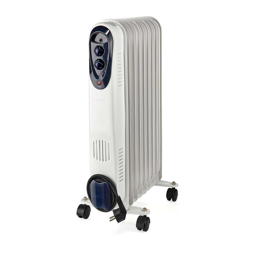 Nedis mobiele olieradiator | 800 1200 2000 w | 9 vinnen | 1 stuks - htoi30wt9 htoi30wt9
