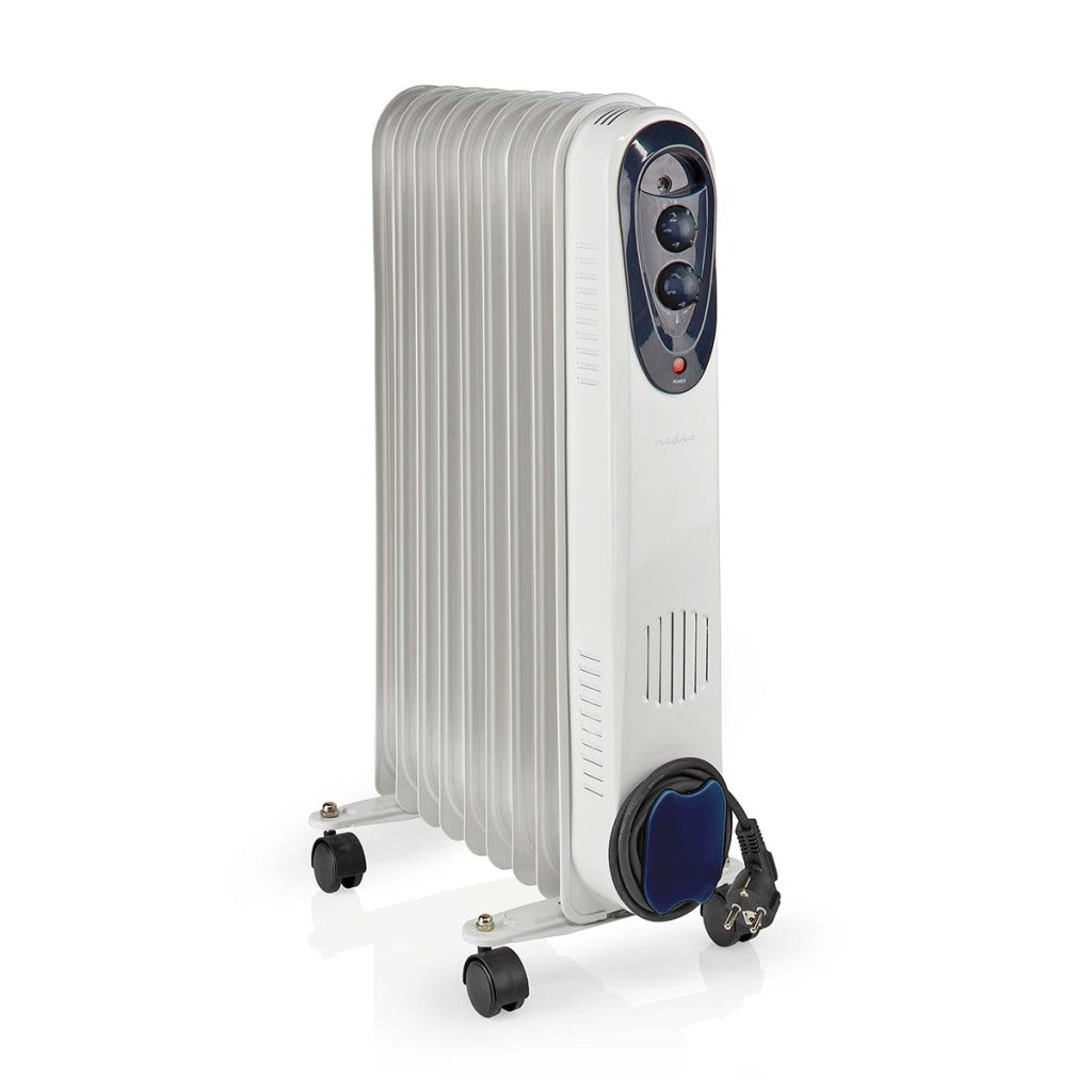 Nedis mobiele olieradiator | 800 1200 2000 w | 9 vinnen | 1 stuks - htoi30wt9 htoi30wt9