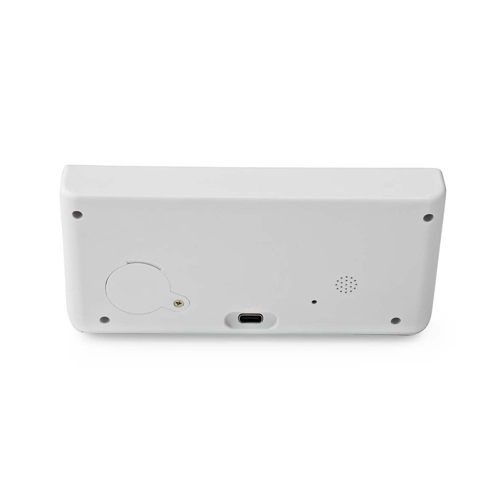 Nedis wekker met draadloze lader | 1 stuks - wcacq20wt wcacq20wt