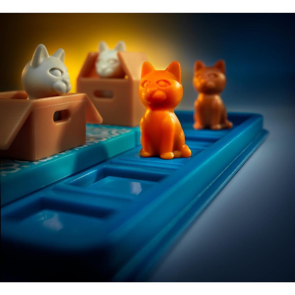 Smartgames cats boxes - logisch denkspel - 60 poezelige uitdagingen - compact solospel voor kinderen volwassenen - vanaf 7 jaar