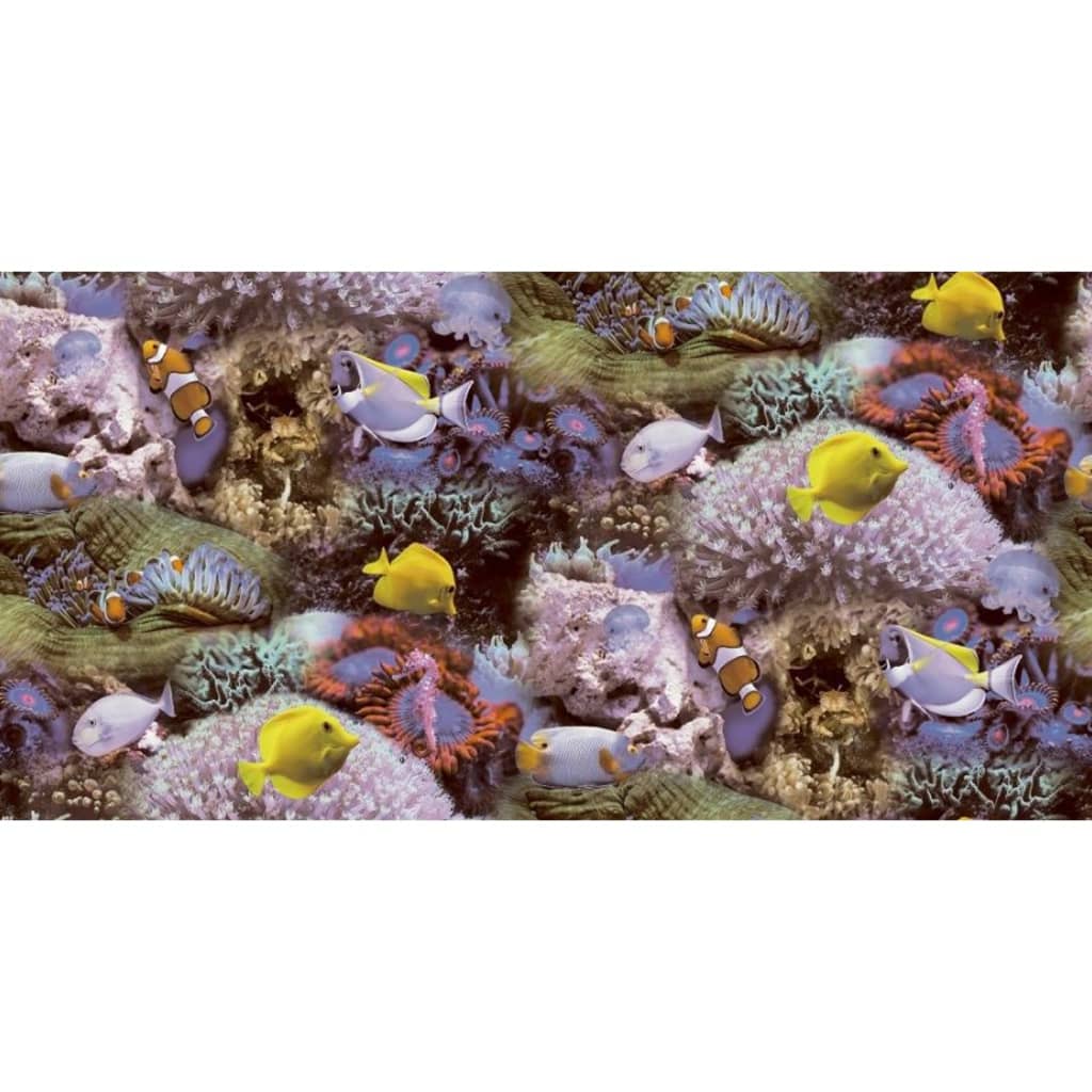 Nordwand Nordwand Tapete gute Stimmung Korallen und tropische Fische gelb und lila