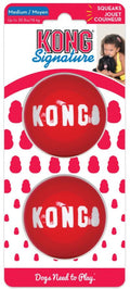 Kong signature balls 2-pk rood - - medium one size