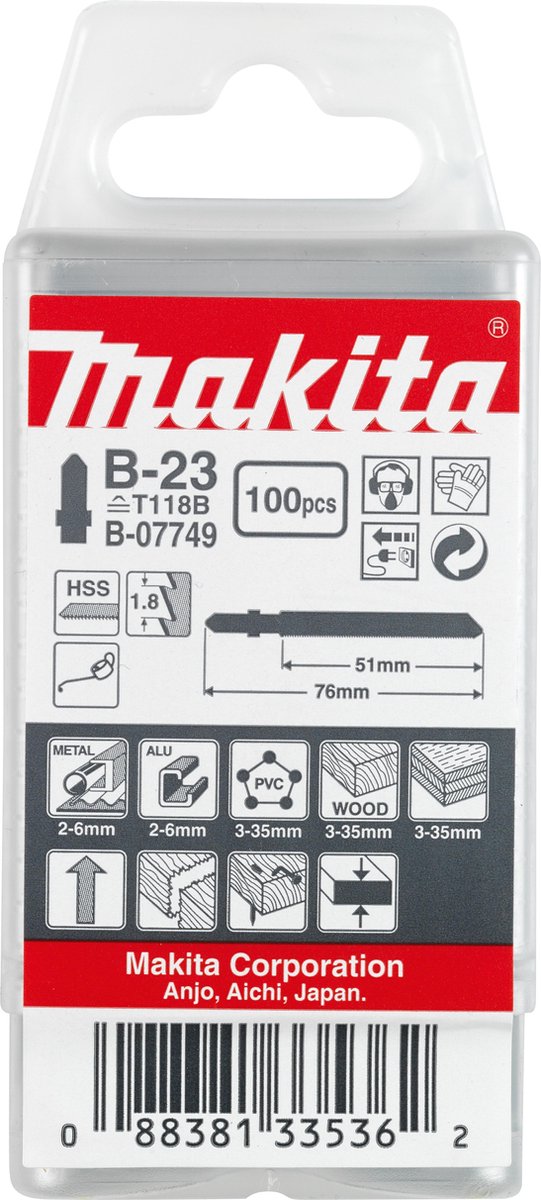 Makita decoupeerzaagblad voor multimateriaal (100 stuks) - t 118 b - b-07749