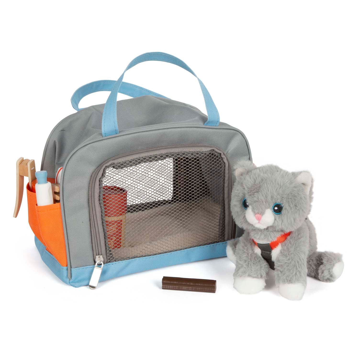 Small Foot – Kuschelkatze mit Tragetasche und Pflegeset