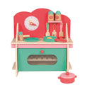 Keuken hout 36x17x38 met accessoires. 3+