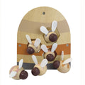 Egmont houtenvormenbox bijtjes. 17x18x6,