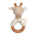 Egmont knuffel rammelaar girafe leonie.