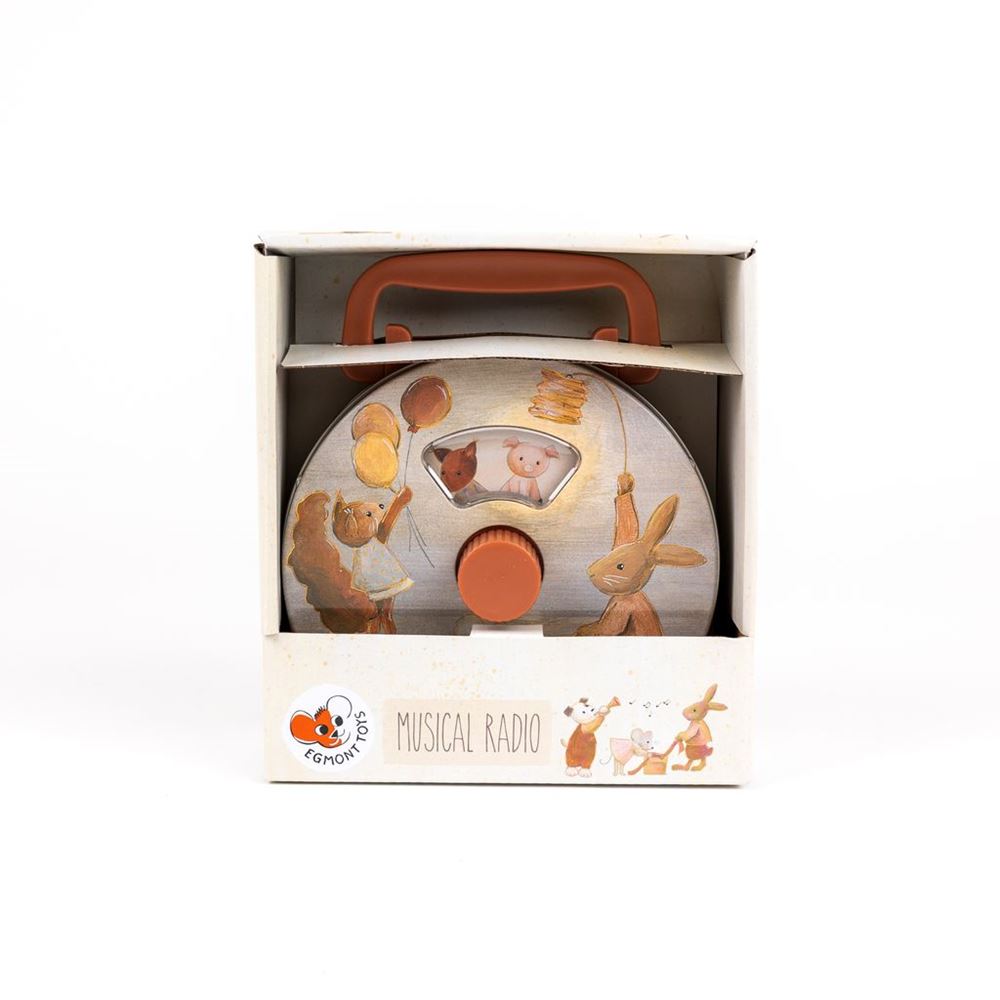 Egmont muziekdoos radio vrienden. 17x16x