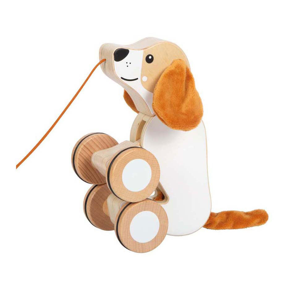 Small Foot – Schlittenhund aus Holz mit faltigen Ohren
