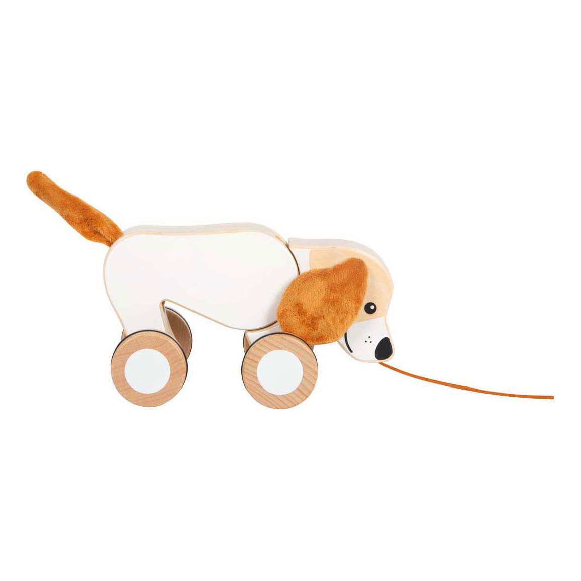 Small Foot – Schlittenhund aus Holz mit faltigen Ohren