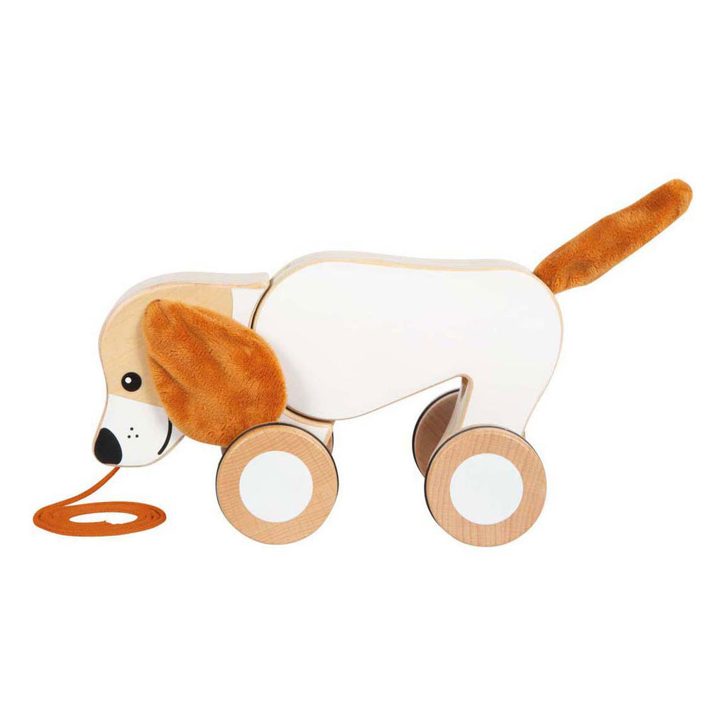 Small Foot – Schlittenhund aus Holz mit faltigen Ohren
