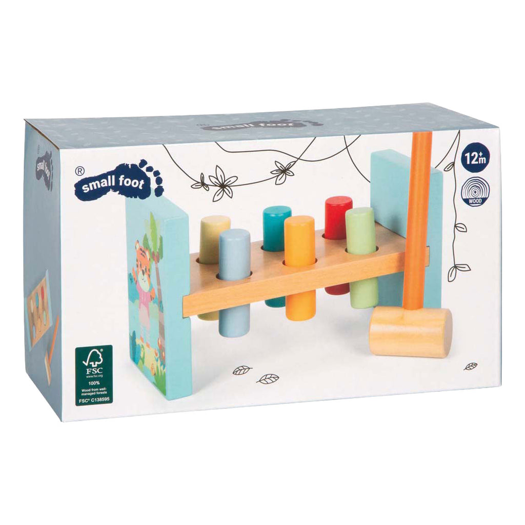 Small Foot – hölzerne Hammerbank Jungle Friends FSC
