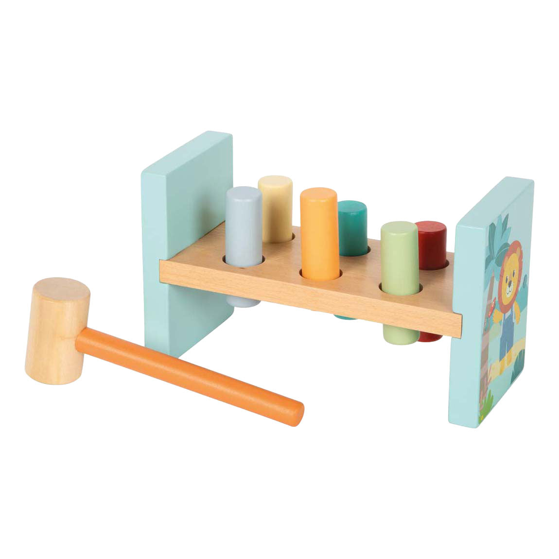 Small Foot – hölzerne Hammerbank Jungle Friends FSC