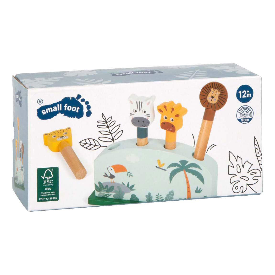 Small Foot – Holztierspiel Safari FSC