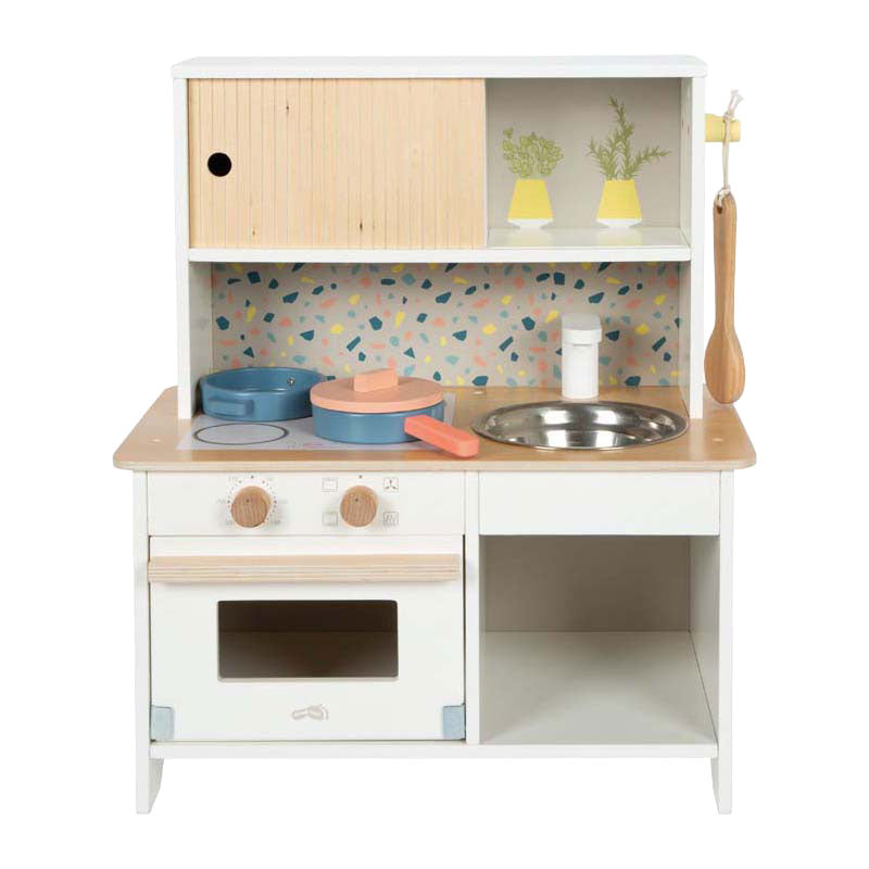 Small Foot – Kompakte Spielküche aus Holz-Terrazzo