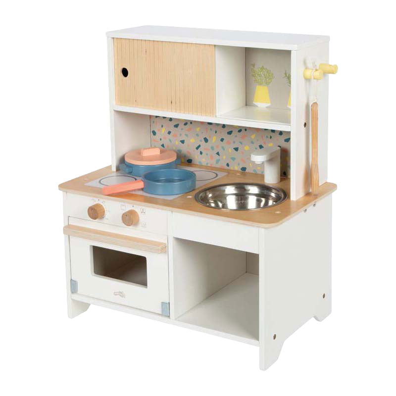 Small Foot – Kompakte Spielküche aus Holz-Terrazzo