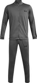 Under armour ua rival knit track suit-gry heren trainingspak - castlerock - zwart l