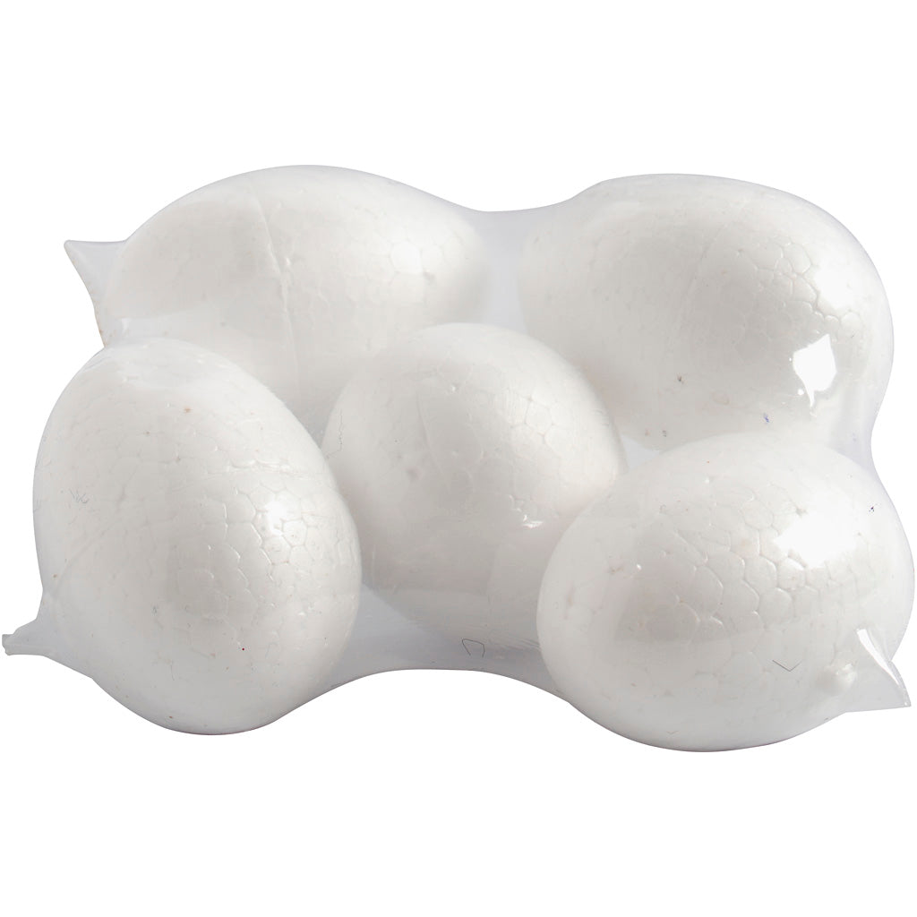 Creativ company styropor eieren 6cm - 5st.