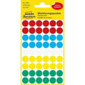 Etiketten avery 3088 rond 12mm assorti