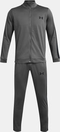 Under armour ua rival knit track suit-gry heren trainingspak - castlerock - zwart