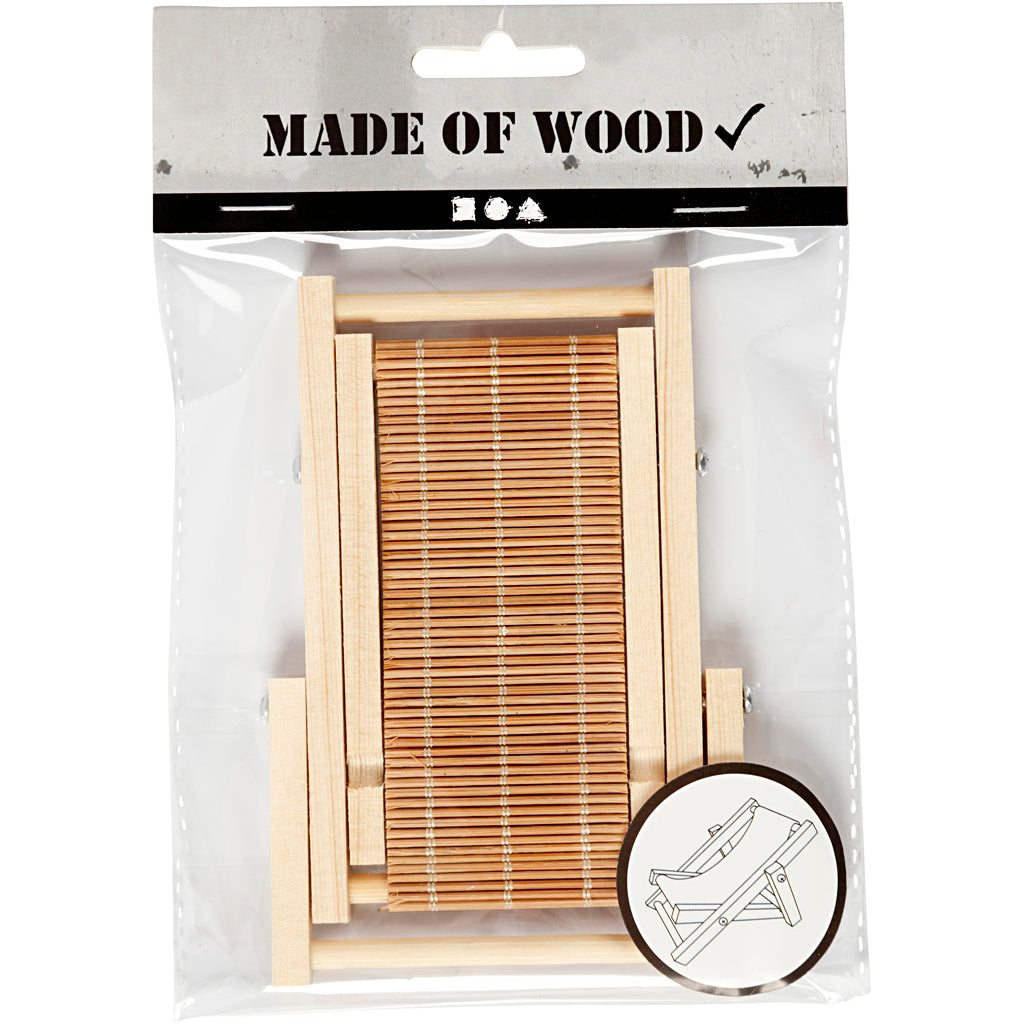 Creativ Company Mini-Strandstuhl aus Holz
