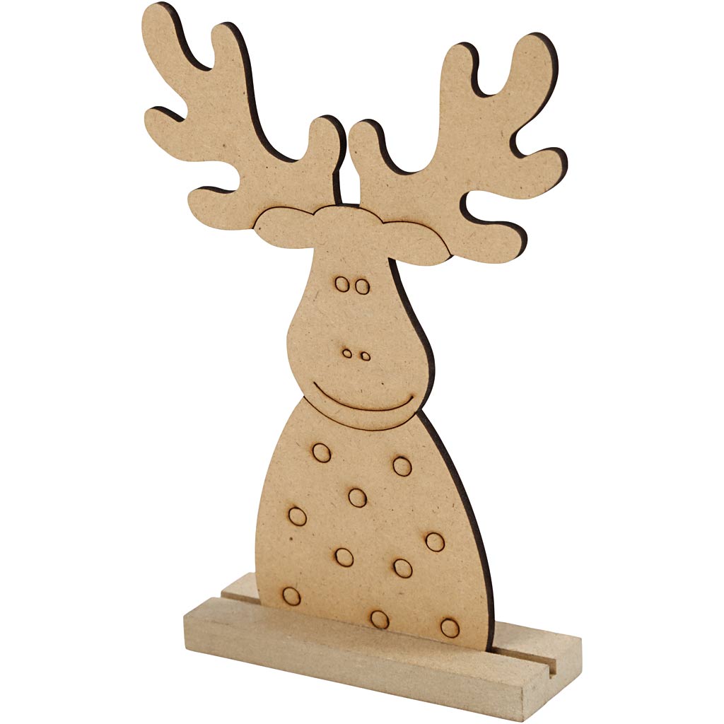 Creativ company houten kerstfiguur rendier