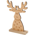 Creativ company houten kerstfiguur rendier