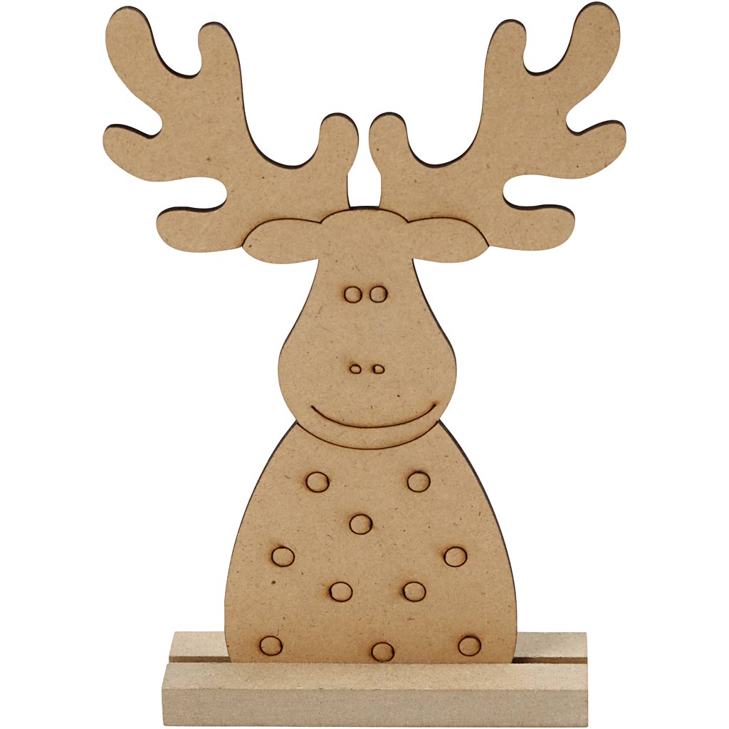 Creativ company houten kerstfiguur rendier