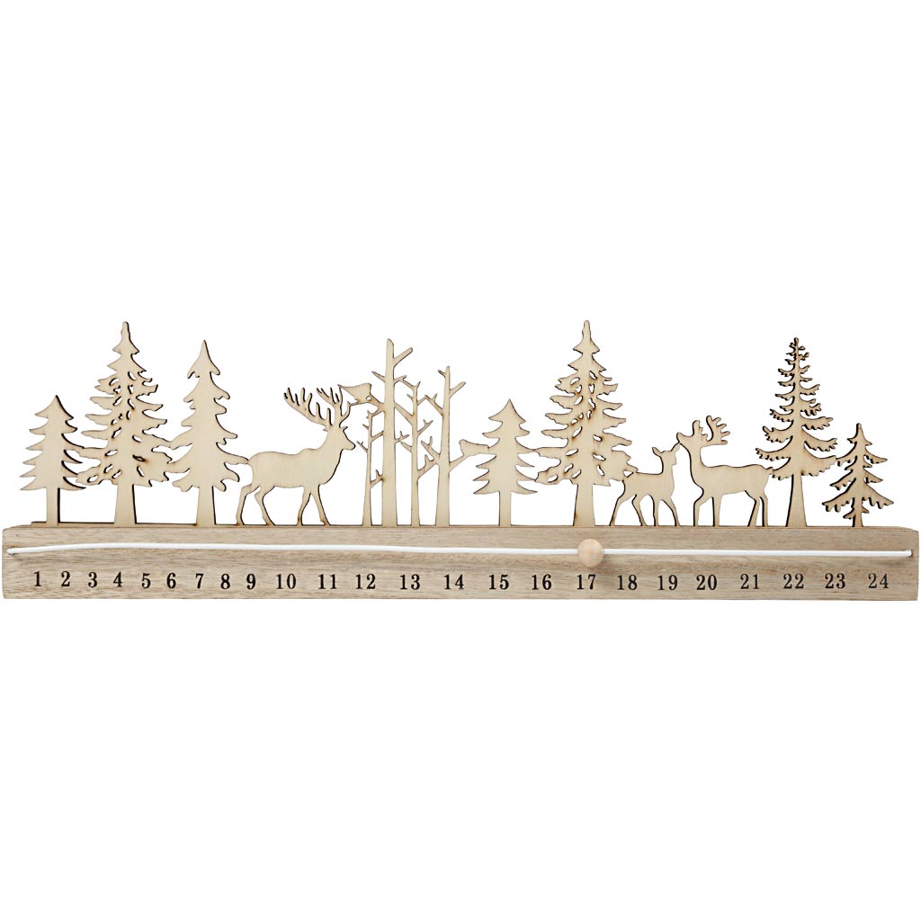 Creativ company versier je eigen houten adventskalender