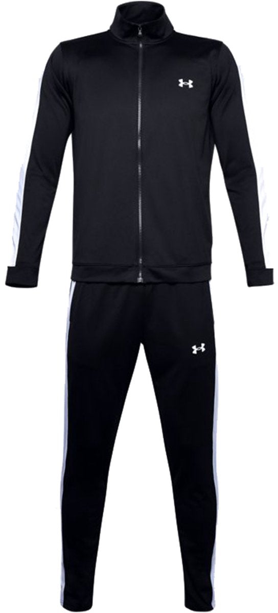 Under armour ua rival knit track suit-blk heren trainingspak - zwart - wit m