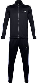 Under armour ua rival knit track suit-blk heren trainingspak - zwart - wit