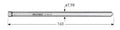 Rotec centreerpen ø7.98mm l=160mm