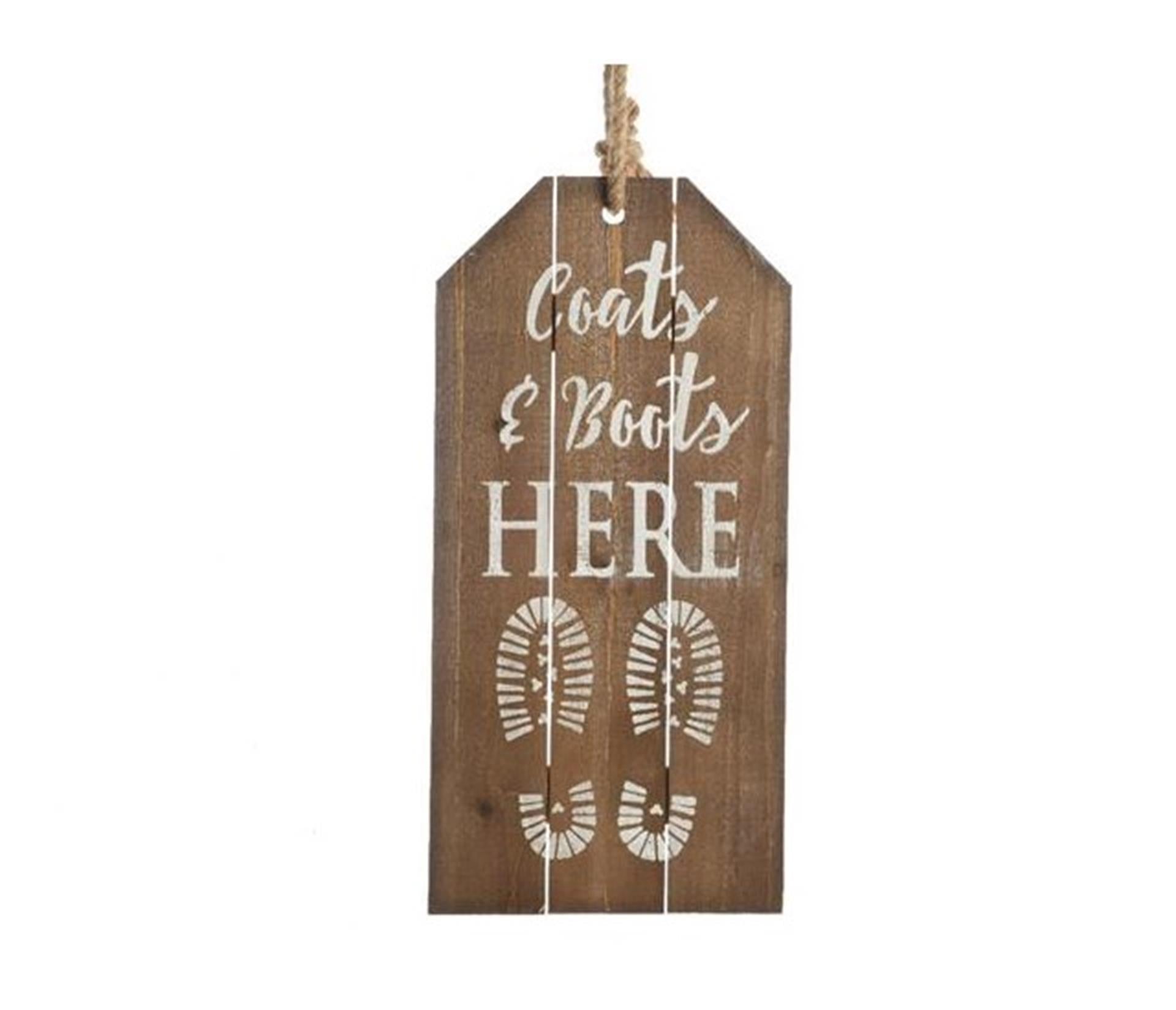 Decoris tekstbord 51x24.5x3cm hout