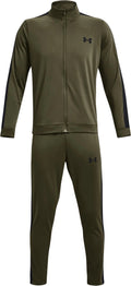 Under armour ua rival knit track suit-grn heren trainingspak - marine od groen - zwart xl