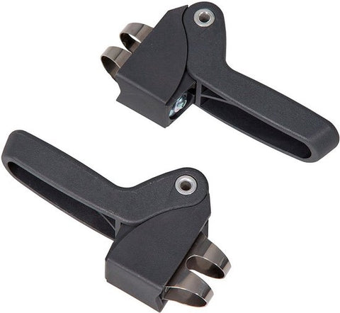 Kinderzitje achter Qibbel 6+ Junior 6+ met voetsteunen, gordel en beschermplaat - zwart zwart