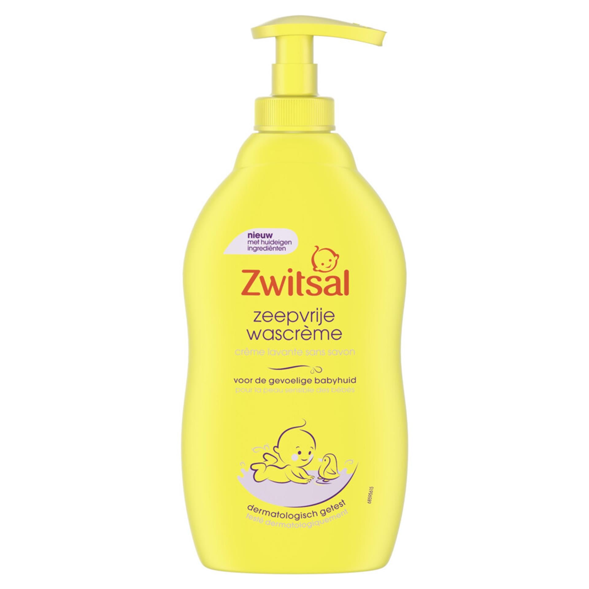 Zwitsal wascreme gevoelige huid 400ml