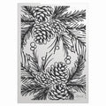 Tonic studios • timeless tidings pinecone parade 3d embossing folder