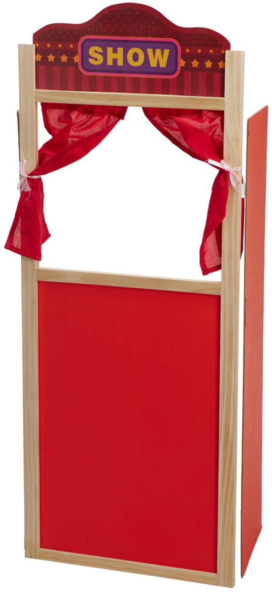 Free easy houten poppenkast, 90cm