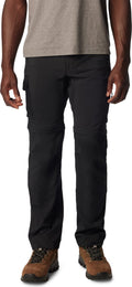 Columbia silver ridge™ utility convertible pant wandelbroek - converteerbare wandelbroek - heren - zwart - maat 34