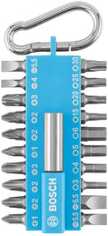 Bosch schroeven mp 21-delige schroefbitset (lichtblauw)