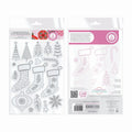 Tonic studios • a candy cane christmas stamp set 3 stockings 18pcs