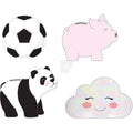Spaarpot voetbal wolk panda varken dolomiet circa 15cm