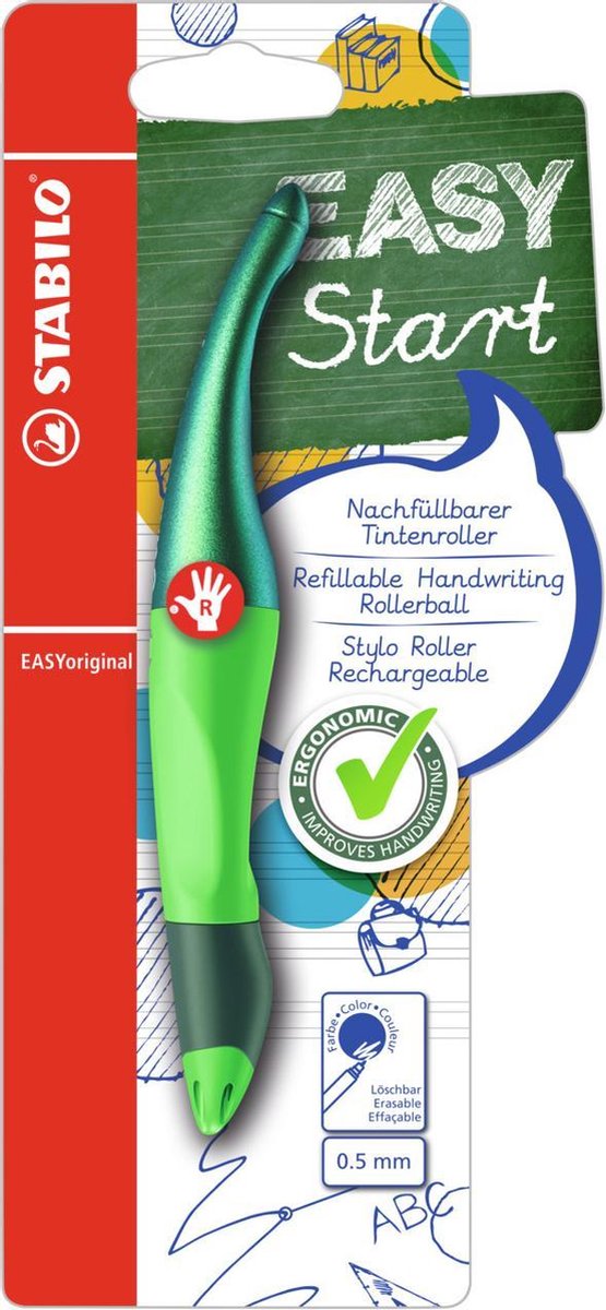 Stabilo easyoriginal holograph rechtshandige rollerball - groen