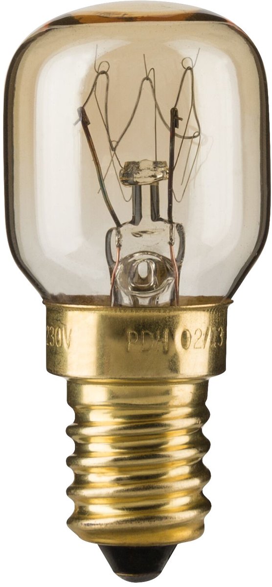 Paulmann gloeilamp ovenlamp 300° e14 230v 125lm 25w 2200k dimbaar helder