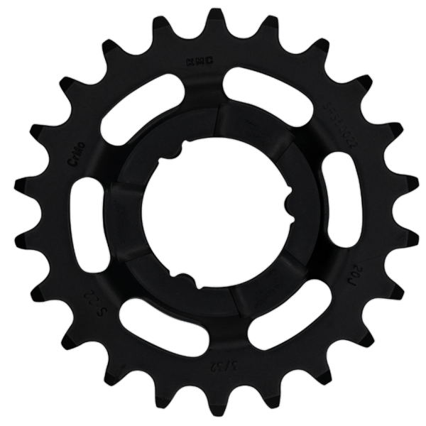 KMC Ritzel für Shimano 22 Zähne, Stahl, 3,32 Zoll - schwarz